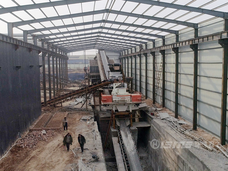 广州时产500吨石料生产线安装调试成果运行